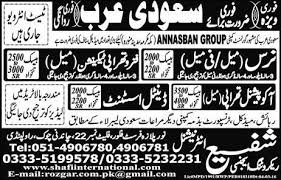 Jbsinpak Urgent Jobs Annasban Group Makkah Saudi Arabia Jobs In Pakistan Medical Jobs Job Ads