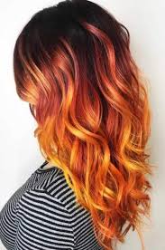 Hair Color Orange Black 19 Ideas Orange Ombre Hair Hair Color Orange Brunette Hair Color