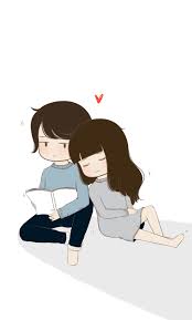 Siempre Leyendo Mi Historia Favorita Cute Love Cartoons Love Cartoon Couple Cute Couple Cartoon