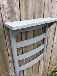 How To Make A Chair Back Towel Rack Shelf Out Of An Old Rocking Chair And Some Scrap Wood You Can Use A Chairs Repurposed Old Wooden Chairs Old Rocking Chairs