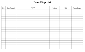 Sop gudang dan stok barang excel 8 contoh. Contoh Buku Ekspedisi Surat Keluar