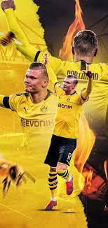 Haaland Football Design Haland Wallpaper Dortmund Wallpapers
