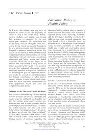 When we say they are valid, we merely. Pdf Education Policy Is Health Policy