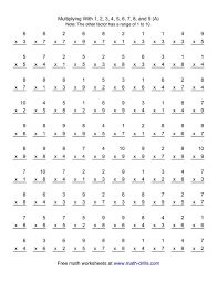 Live worksheets > english > math > multiplication. Multiplication Math Facts Worksheets 100 Problems Kindergarten Fine Addition Timed Test Worksheet Ideas 20 Problems Per Page And 100 Problems Per Page Gubuk Pendidikan