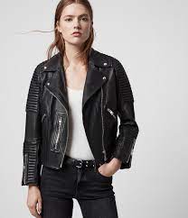 Womens Estella Leather Biker Jacket Black Leather Jackets Women Womens Leather Biker Jacket Leather Jacket