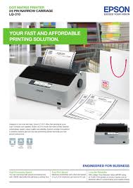 Rapidez e alta qualidade numa impressora matricial de 24 agulhas e 80 colunas do líder mundial do sector*. Epson Lq 310 Specifications Pdf Download Manualslib