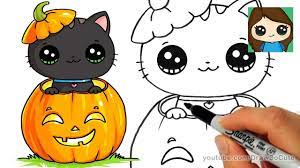 Things to draw for halloween. 20 Diy Draw So Cute Halloween Things On Paper Entertainmentmesh