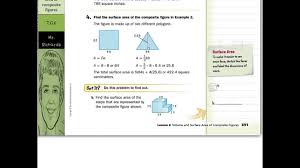 Use the area formula for rectangles, triangles, and squares to find the area of each smaller shape. Surface Area And Volume Of Composite Figures Youtube
