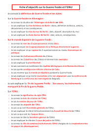 Elle durera jusqu'à la dislocation de la guerre froide fut matérialisée en allemagne par le mur de berlin, détruit en 1991. Fiche Objectifs Guerre Froide Docsity