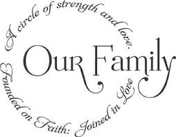 Our Family Circle Wall Decal Family Quotes Wall Quotes Family Love