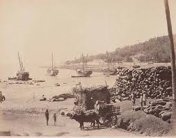 1864:Lakdi Bunder,Chowpati,Bombay. This ...