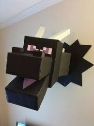 Enderdragon Minecraft Room Minecraft Room Decor Minecraft Bedroom Decor