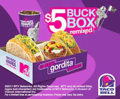 Menu for taco bell provided by allmenus.com. Facebook