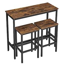 We did not find results for: Buy Vasagle Dining Table Set Bar Table And Chairs Set Kitchen Bar Height Table With Stools Set Of 2 Steel Frame Industrial Rustic Brown And Black Ulbt218b01 Online In Vietnam B08thnv1ys