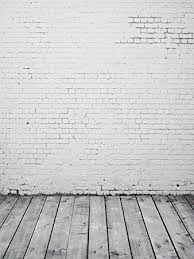 Black And White Brick Background 6 5x10 Ft White Brick Wall Wood Flooring Backdrops For Photography Ft1135b Brick Wall Backdrop White Brick Walls White Brick