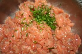 La Cuisine De Bernard Le Tartare De Saumon Tartare De Saumon La Cuisine De Bernard Recette Saumon Frais