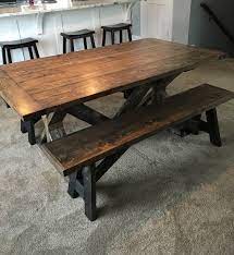 Homemnprovement Farmhouse Bench Diy Diy Farmhouse Table Home