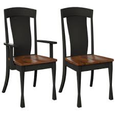 Marion Quick Ship Set of Tradtional Dining Chairs with Solid Wood Backs