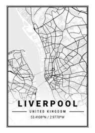 Use the control to zoom out. Liverpool Light City Map Poster Art Print By Tien Stencil Displate