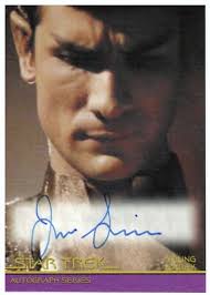 Star Trek Heroes & Villains: Jonathan Simpson as Young Sarek A125 Autograph  Card