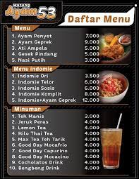Warung Ayam 53 Buku Pengusaha