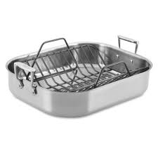 All Clad Stainless Steel Roasters With Rack Williamssonoma All Clad Roaster Stainless
