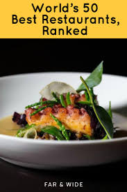 World S 50 Best Restaurants Ranked International Recipes Tapas Recipes Italian Recipes