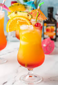 You can be sipping on this beautiful cocktail in less than 10 minutes. Malibu Sunset Cocktail