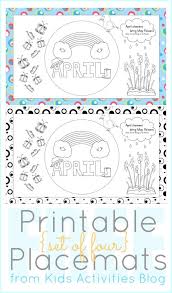 Free printable coloring pages for children that you can print out and color. Printables To Color April Placemats For Kids Diy Crafts For Kids Easy Coloring Games For Kids Placemats Kids