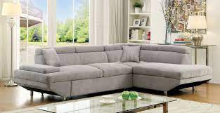 Design the living room of your dreams. Foreman Sectional Sofa Cm6124gy In Gray Fabric