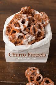 Churro Pretzels Oh Sweet Basil Recipe Snacks Snack Recipes Yummy Snacks