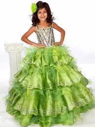 Charming 2015 Girls Pageant Dresses Spaghetti Strap Tiered Organza Size 10 12 14 Beautiful Gowns For 9 Years Old Kids Girls Pageant Dresses Dresses Glitz Dress