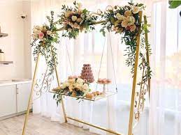 Baby Shower Dessert Back Ideas Cake Swing Weddingcake Babyshower Decor Wedding Decor Elegant Wedding Decorations Wedding Table Centerpieces