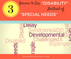3 Reasons To Say Disability Instead Of Special Needs Special Needs Disability How To Memorize Things