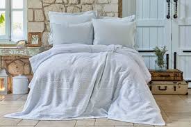 Karaca Home Nelly Mavi Cift Kisilik Soft Jakar Yatak Ortusu Seti Alkapida Com