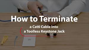 Pin 7 → white and brown wire. How To Terminate And Install Cat5e Cat6 Keystone Jacks Fs Community