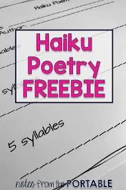 For The Love Of Haikus Notes From The Portable Haiku Poems For Kids Poetry For Kids Haiku Poetry