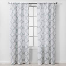 Shop home's threshold size 54x84 curtains & drapes at a discounted price at poshmark. Set Of 2 84 X40 Geometric Light Filtering Window Curtain Panels White Blue Threshold Target Inventory Checker Brickseek