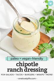 We did not find results for: Chipotle Ranch Dressing Or Dip Paleo Vegan One Lovely Life