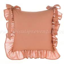 Outdoor fabrics available for sunrooms, outdoor rooms or boats. Blanc Mariclo Cushion Cover With Ruffles For Chair Series Frill Pink Color
