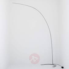 Silberne Led Stehlampe Danua In Bogenform Kaufen Lampenwelt De