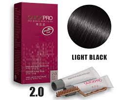 Unlike black, auburn hair color doesn't necessarily flatter every skin tone. Quickpro Permanent Hair Color Light Black 2 0 Amazon De Beauty