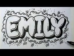 Resultado De Imagen Para Imagenes Del Nombre Emily Graffitis Nombres Tutorial De Letras Moldes De Letras