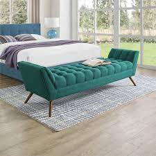 Maybe you would like to learn more about one of these? Modway Response Upholstered Fabric Bedroom Bench In Turquoise Eei 1790 Tea