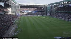 The club is also known as brøndbyernes idrætsforening. Copenhagen Fans Blast Brondby S Stadium With Cannon Balls In Eye Catching Display Before Denmark S Fiercest Derby Video Daily Mail Online