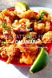 Beer Battered Fried Calamari Recipe The Nyc Talon Recipe Calamari Recipes Seafood Recipes Squid Recipes