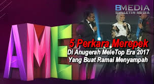 In 2017, neelofa, who was one of the hosts of the awards program, won the top top meletop main award for a female celebrity.16 in 2018, while again hosting the program. 5 Perkara Merepek Di Anugerah Meletop Era 2017 Yang Buat Ramai Menyampah