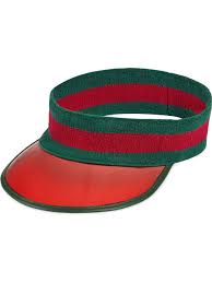 Gucci Hats Vinyl Visor With Web Terry Cloth Headband Gucci Visor