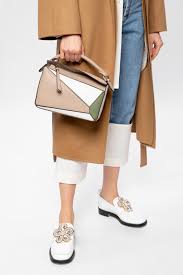Loewe small puzzle calfskin leather shoulder bag. Puzzle Shoulder Bag Loewe Pochta Us