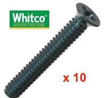 Whitco Cylinder Retaining Screws x 10 Pack 1-1/4" x 3/16"-Free Post  -WS070400